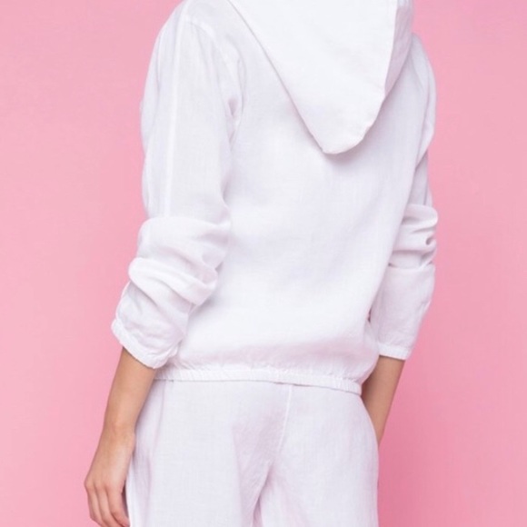 Juicy Couture Washed Linen Hooded Jacket - Picture 3 of 10